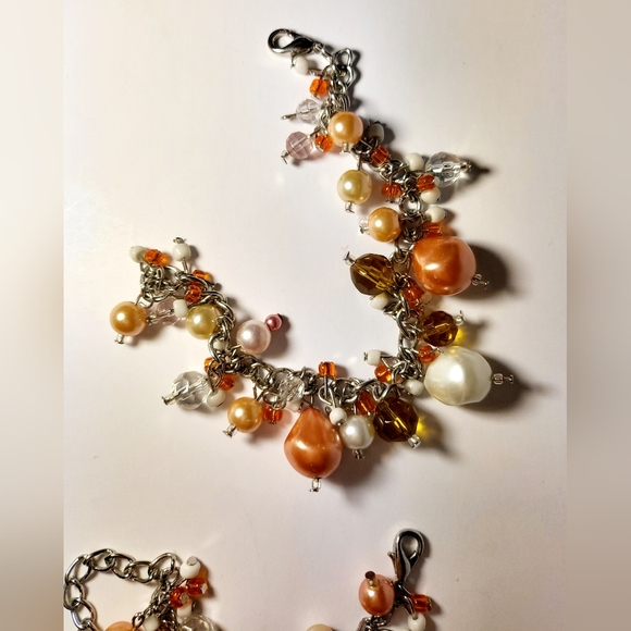 8-Piece Set Pearl Necklace, Ring, Earrings and Bracelet Ensemble - Picture 4 of 10